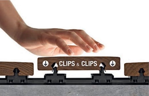 Skjulte skruer på terrassen Skjulte skruer på terrassen